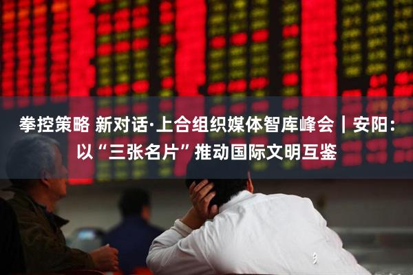 拳控策略 新对话·上合组织媒体智库峰会｜安阳：以“三张名片”推动国际文明互鉴